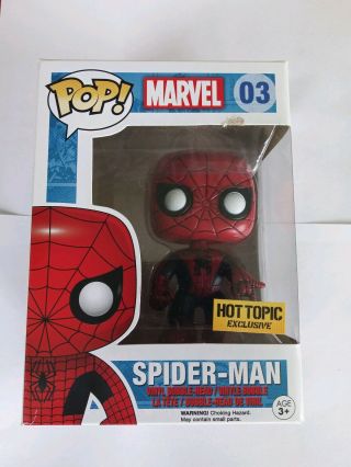 Funko Pop Marvel (hot Topic Exclusive) The Spider - Man 3