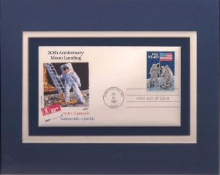 Apollo 11 Moon Landing - 20th Anniversary - Frameable Postage Stamp Art - 0156