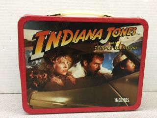 Indiana Jones Temple Of Doom Movie Metal Lunchbox Vintage 1984