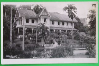 Rp Postcard C.  1925 Hotel Sand Errol Park St.  Anns Trinidad B.  W.  I.
