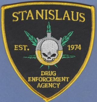 Stanislaus California Drug Enforcement Agency Police Patch