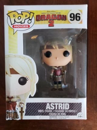 Funko Pop Movies Vaulted How To Train Your Dragon 2 Astrid Vinyl Figure 96