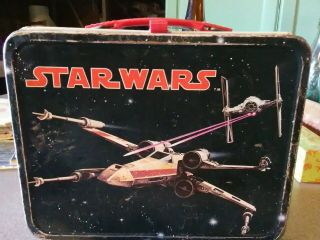 1977 Vintage Star Wars Metal Lunchbox Pre Owned No Thermos