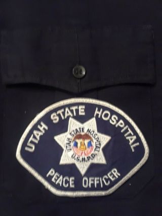 Utah State Hospital Police Sheriff Security Patch Uniform Shirt Ut