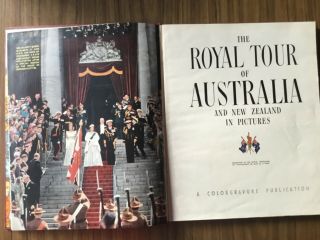 Vintage 1954 “the Royal Tour Of Australia And Zealand” Book