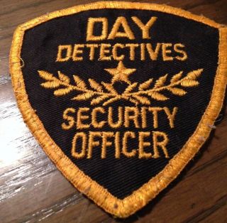 Day Detectives Security Officer Patch - Retired/vintage