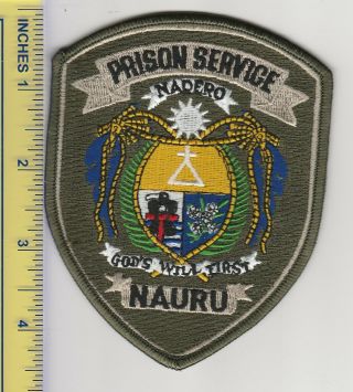 Oceania Territorial Police Patch Nauru Prison Service Corrections