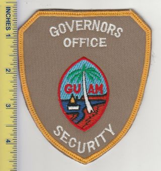 Us Territorial Police Patch Guam Governors Office Security