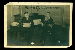1930s Photo Card Monroe La Radio K.  M.  L.  B.  Prentiss East Sendol Program