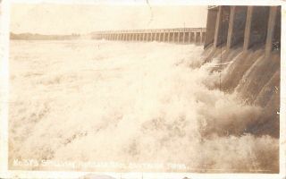 Southern Idaho Spillway Mininoka Dam 1921 Postcard