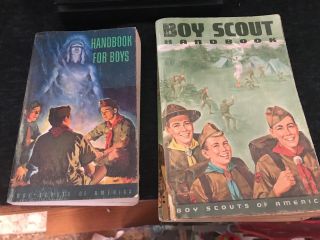 Vintage Bsa Boy Scouts Of America Books 1952 Handbook For Boys