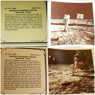 Apollo 11 pics,  Tower Film Club promo Sears Roebuck & Co.  Set of 12 complete 4