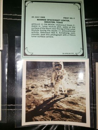 Apollo 11 pics,  Tower Film Club promo Sears Roebuck & Co.  Set of 12 complete 8