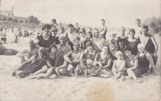 Romania 1900 Top Rare Photo Of Circus Performers On The Beach In Arad 1910 Photo