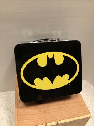 Vintage Batman Tin Lunch Box Dc Comics Wb Shield Rare