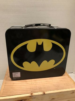 Vintage Batman Tin Lunch Box DC Comics WB Shield Rare 3