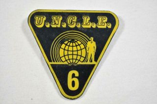 Vintage The Man From Uncle Tv Show U.  N.  C.  L.  E.  Badge 6 Triangle Pin