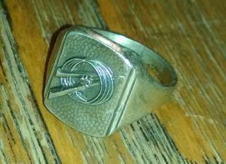 Vintage Old Bsa Sterling Silver 925 Boy Scouts Ring Scout Explorer Size 7