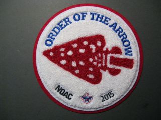 Boy Scouts Order Of The Arrow 2015 Noac Chenille Jacket Patch O.  A.  Endowment