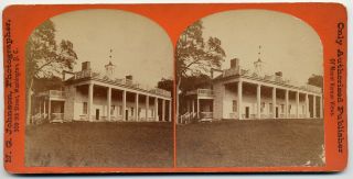 N.  G.  Johnson - Mt.  Vernon Mansion,  East,  Or River Front 1880
