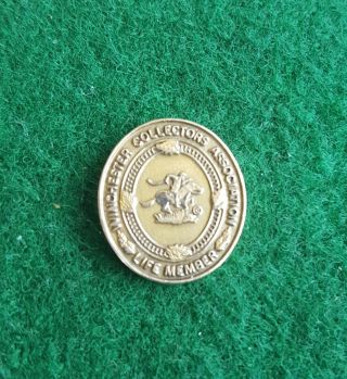 10k Gold Winchester Collectors Association Life Member Hat Or Lapel Pin