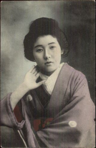 Japan Jbeautiful Japanese Geisha Woman C1905 Udb Postcard 6