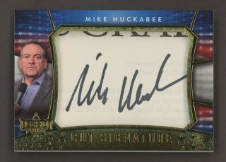 2016 Decision Gold Foil Mike Huckabee Cut Signature Auto