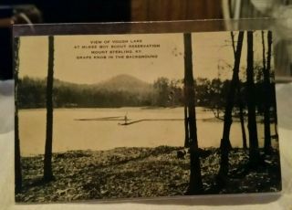 View Of Vough Lake At Mckee Boy Scout Reservation Mount Sterling Ky Postcard