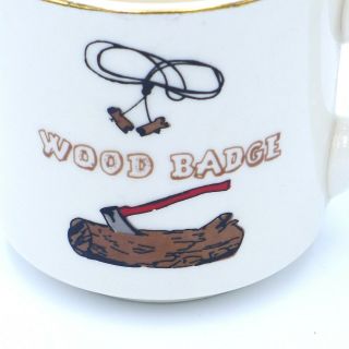 Vintage Wood Badge Boy Scout Coffee Cup BSA Mug 2