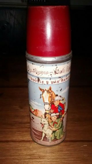 1950’s Roy Rogers And Dale Evans Double R Bar Ranch Vintage Thermos
