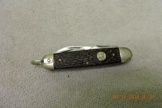 Vintage Ulster Usa Boy Scout 4 Blade Pocket Knife Raised Bsa Logo