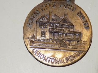 1928 American Legion 10th Annual Convention Dept.  of Penna Pin Medal Badge 6