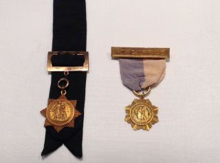 Vintage Watch Fob And Pin From The Equitable Life Assurance Society