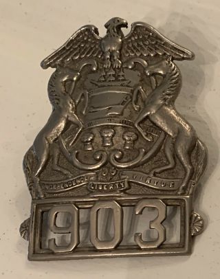 Conrail Railroad Police Hat Badge From Pennsylvania
