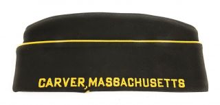 Vintage VFW Veterans of Foreign Wars Caver Massachusetts Garrison Hat Cap 7 - 1/8 3