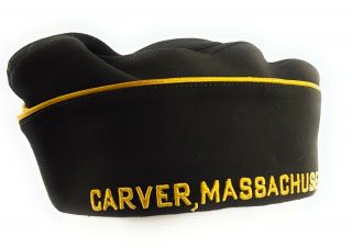 Vintage VFW Veterans of Foreign Wars Caver Massachusetts Garrison Hat Cap 7 - 1/8 4
