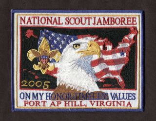 ⚜ Bsa National Jamboree 2005 Large Jacket Back Patch - 7,  By 5½ Inches -