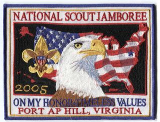 ⚜ BSA National Jamboree 2005 large jacket back patch - 7,  by 5½ inches - 2
