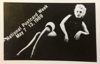 National Postcard Week May 7 - 13 1989 Lansing,  Ia Marilyn Monroe Vintage Postcard