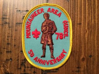 Mountaineer Area Council Old 50th Anniversary Cp Boy Scout Patch