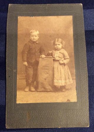 Antique Cabinet Card Photograph Baby Late 1800 