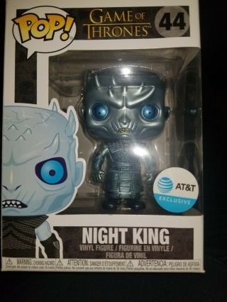Funko Pop Game Of Thrones Night King Figure Rare At&t Exclusive.