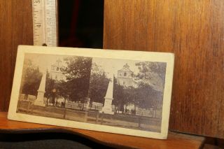 Antique Stereoview Photo Monument Cathedral St Augustine Florida