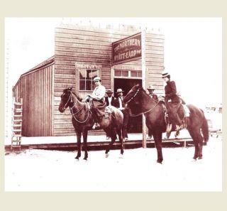 Rare Wyatt Earp Saloon Photo Northern Saloon Tonopah,  Nevada 1902,  Wife Josie