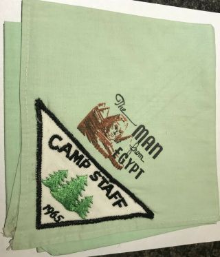 1965 Egyptian Council Scout Camp Pine Ridge Neckerchief Staff Cl1