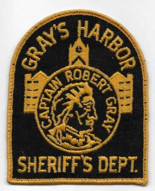 Vintage Grays Harbor County Sheriff Shoulder Patch Washington State