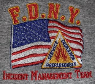 FDNY York City Fire Department NYC T - Shirt Size XL Incident Management 3