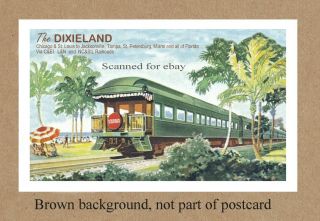 Fl The Dixieland Named Train Chicago St Louis To Florida See Depot Il Mo Tn Ga