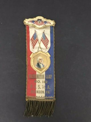 Patriotic Order Sons Of America P.  O.  S.  Of A Medal Camp No.  182 Herdon,  Pa
