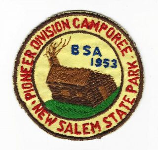 Boy Scout Mississippi Valley Council 1953 Pioneer Div (segregated) Campo Ill